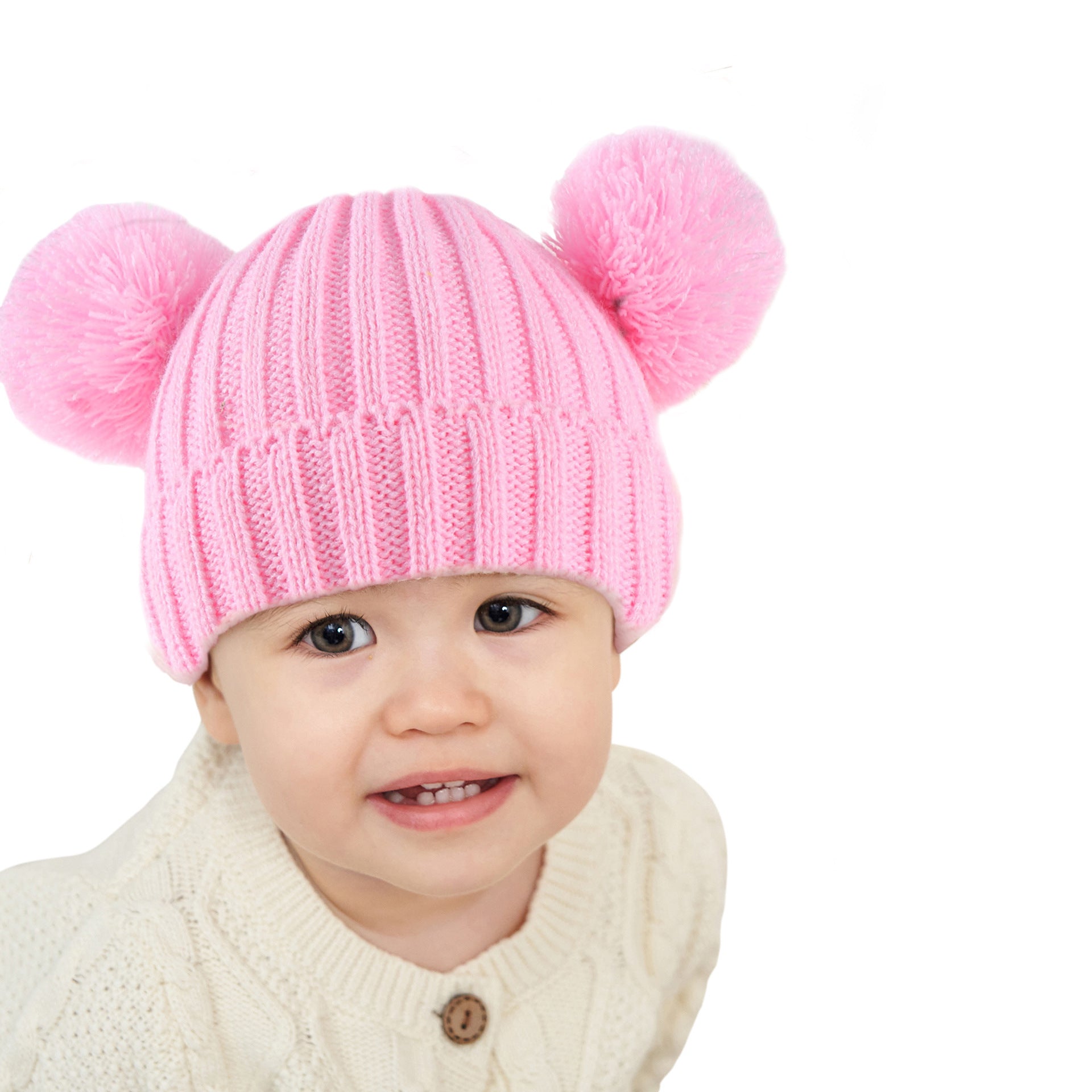 Wholesale Children's Plain Knitted Acrylic Hats